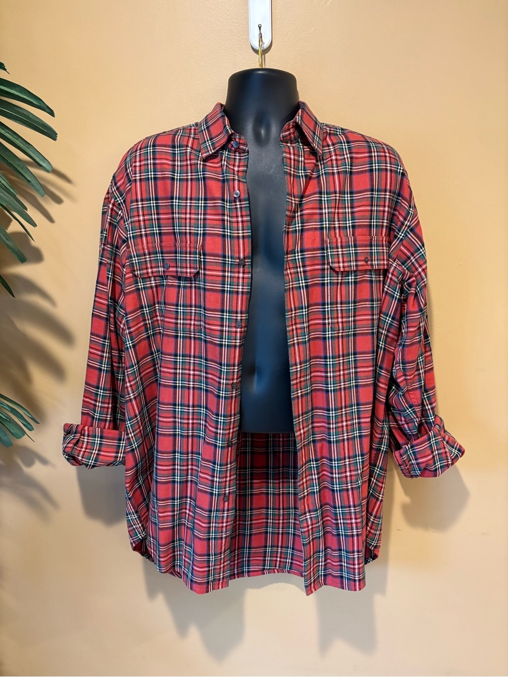 Bobby Jones Lightweight Plaid Large Flannel